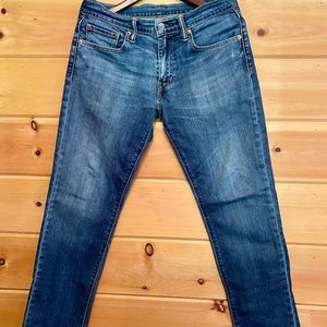 VTG Distressed Levi’s Men 511 ’93 Slim Fit Stretch Denim (Throttle) Jean 31x32